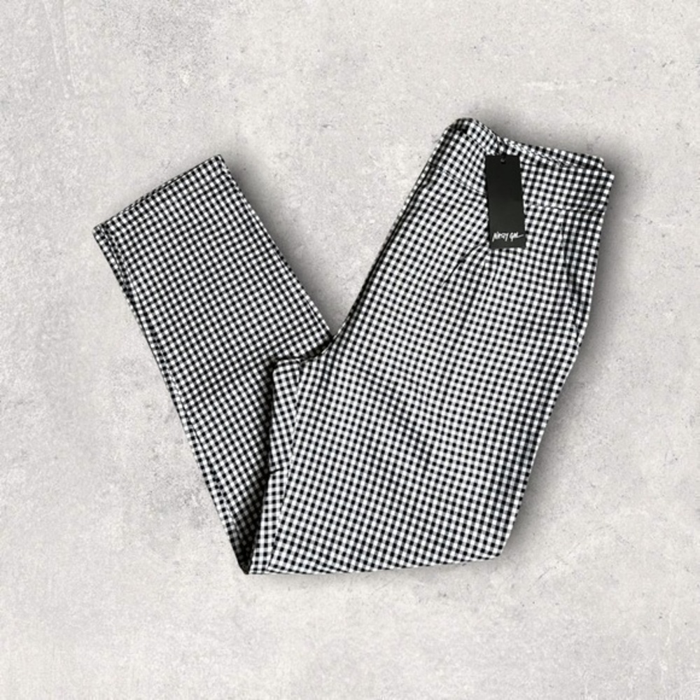 NWT Nasty Gal Gingham Pants